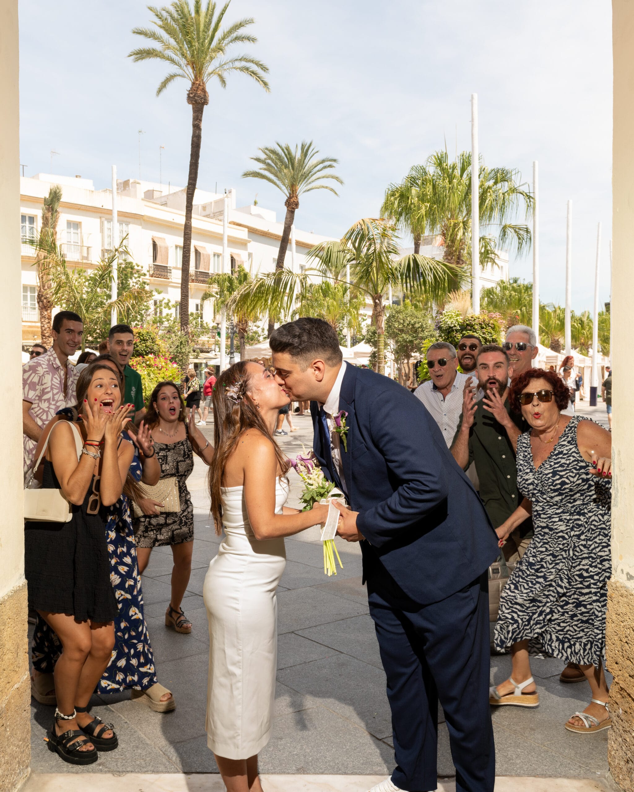 foto graciosa boda en Cádiz