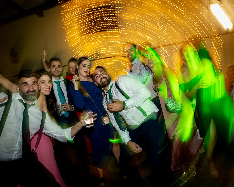 Detalle de decoración y luz en evento especial